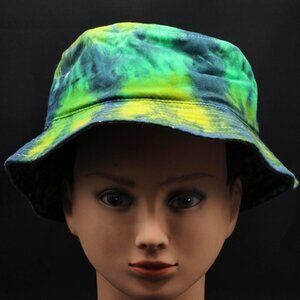 Tie Dye Bucket Hat Shades of Green